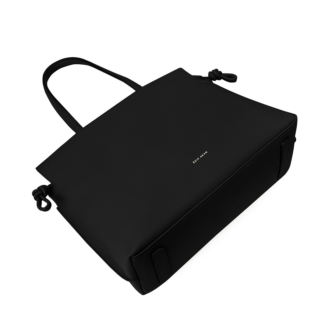 Large Emma Laptop Tote - Black