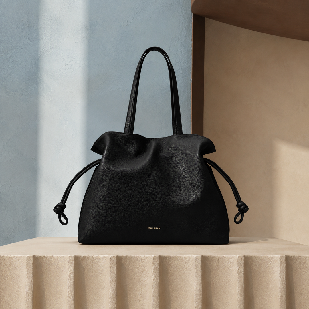 Large Emma Laptop Tote - Black