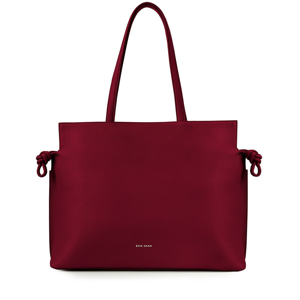 Large Emma Laptop Tote - Cherry Red