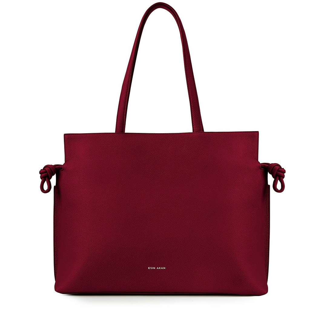 Large Emma Laptop Tote - Cherry Red
