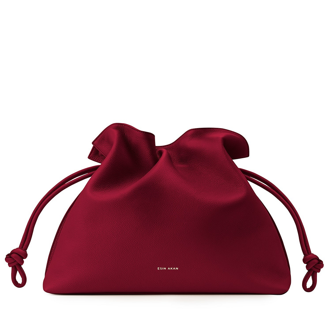 Large Emma Laptop Tote - Cherry Red