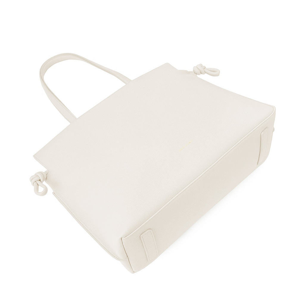 Large Emma Laptop Tote - White
