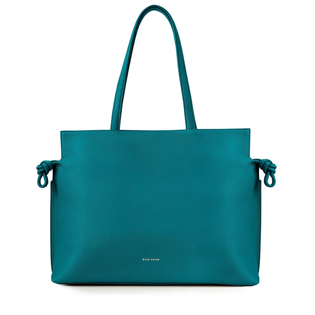 Large Emma Laptop Tote - Teal