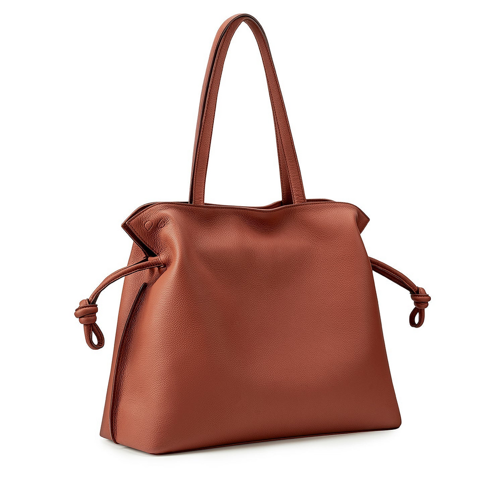Large Emma Laptop Tote - Tan