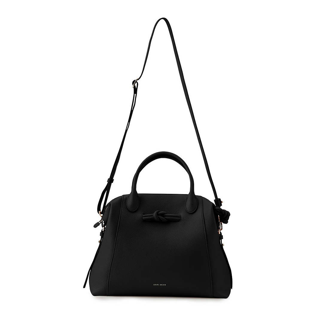 Wimbledon Leather Laptop Backpack - Black