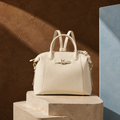 Wimbledon Leather Laptop Backpack - White