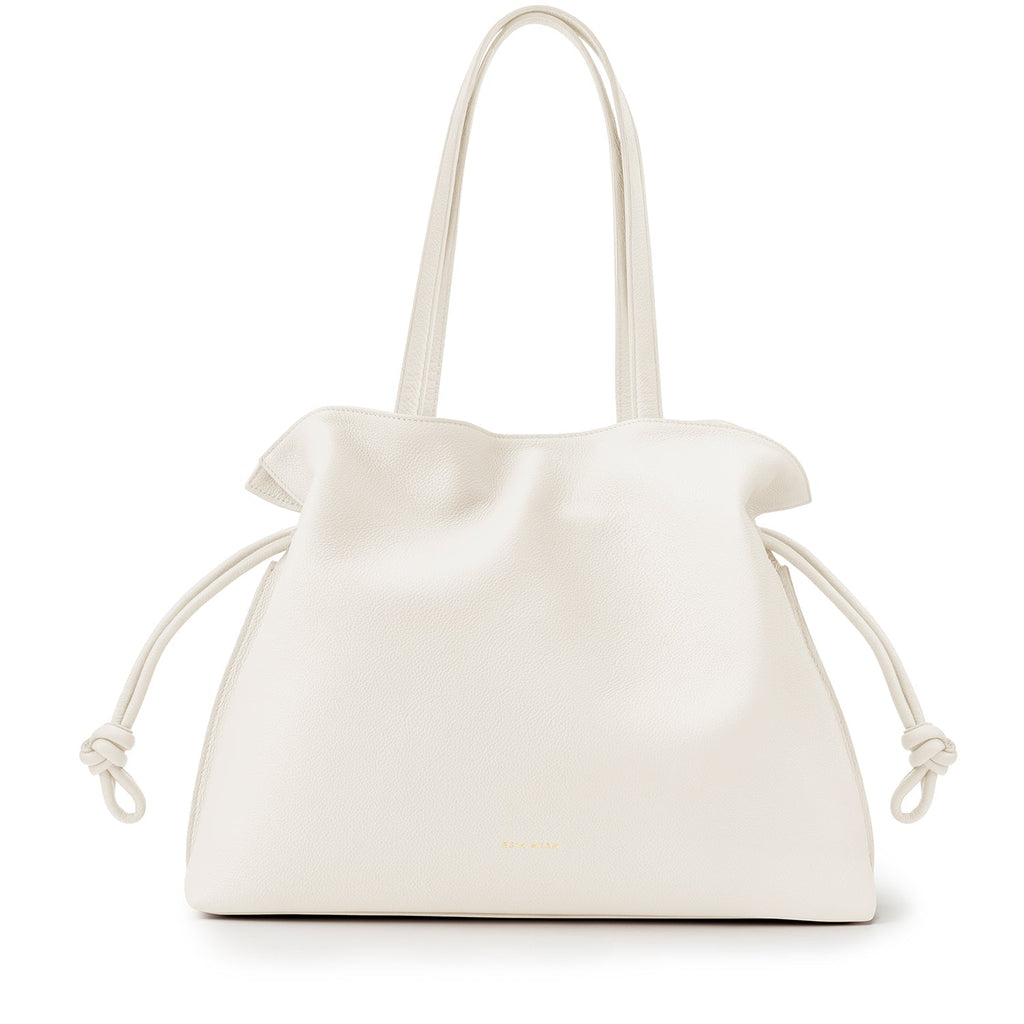 Large Emma Laptop Tote - White