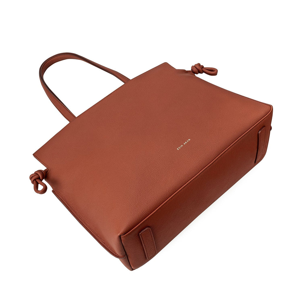 Large Emma Laptop Tote - Tan