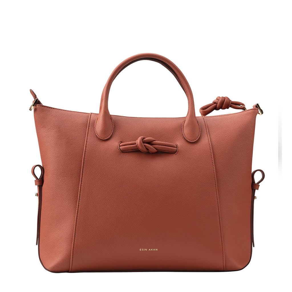 Wimbledon Leather Laptop Backpack - Tan