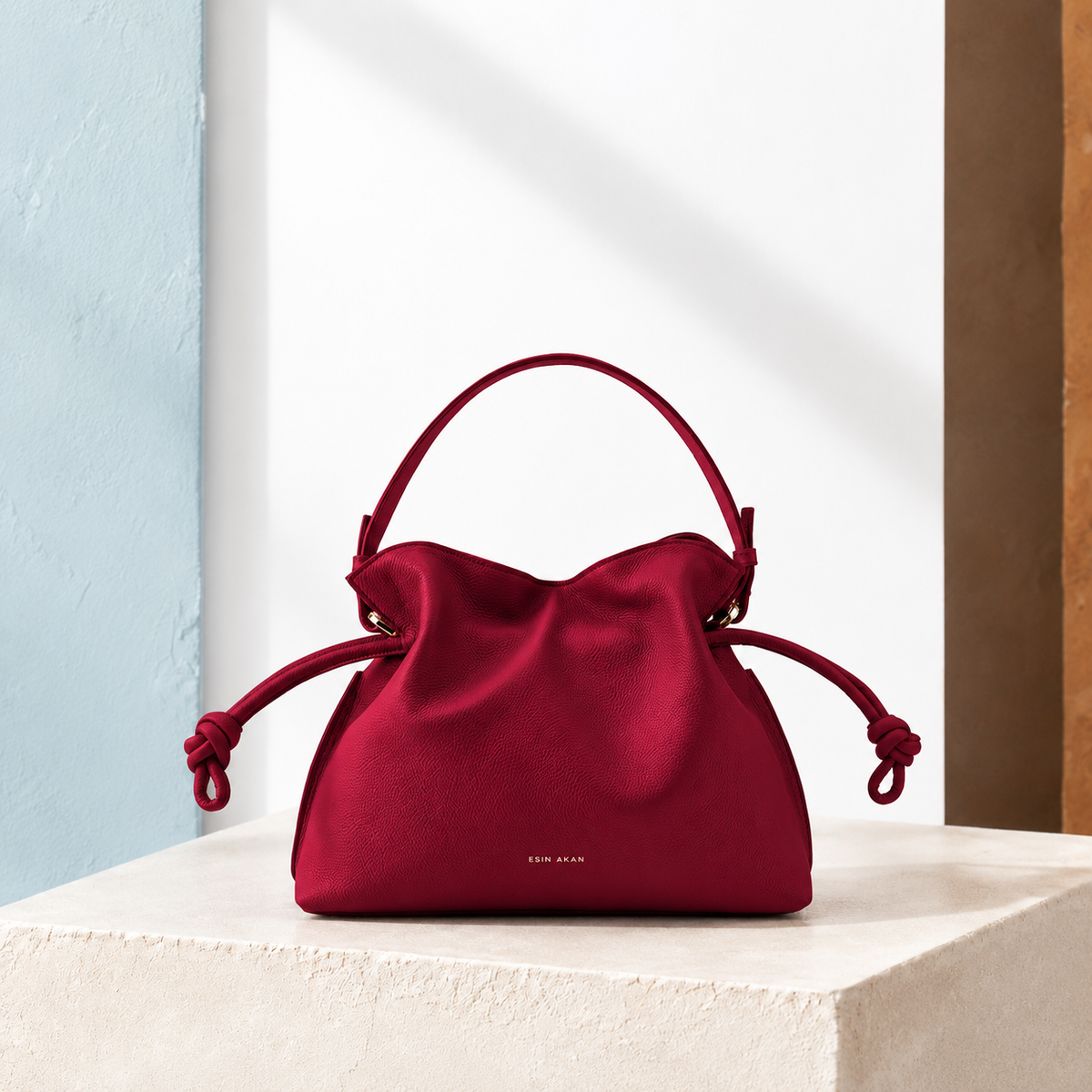 Midi Emma Convertible Tote - Cherry Red