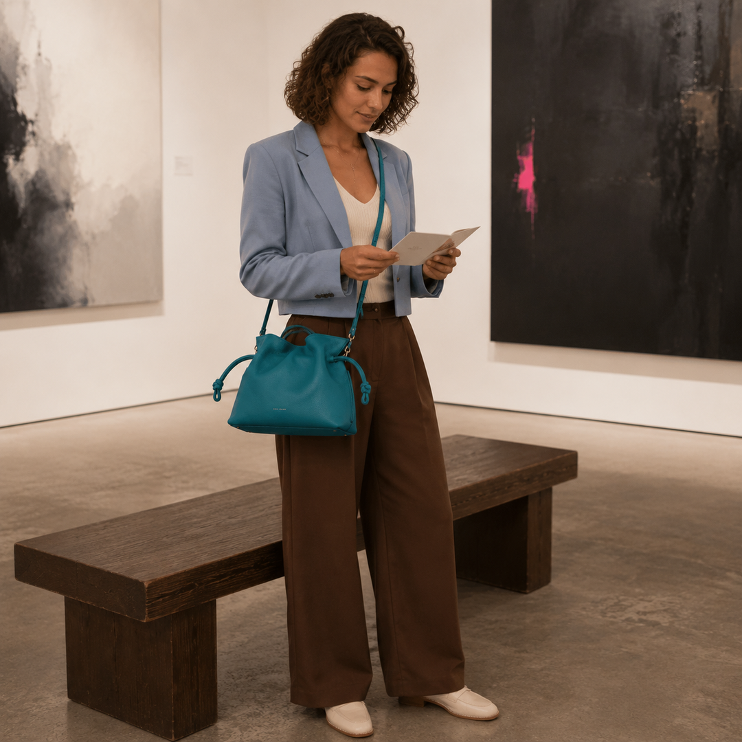 Midi Emma Convertible Tote - Teal