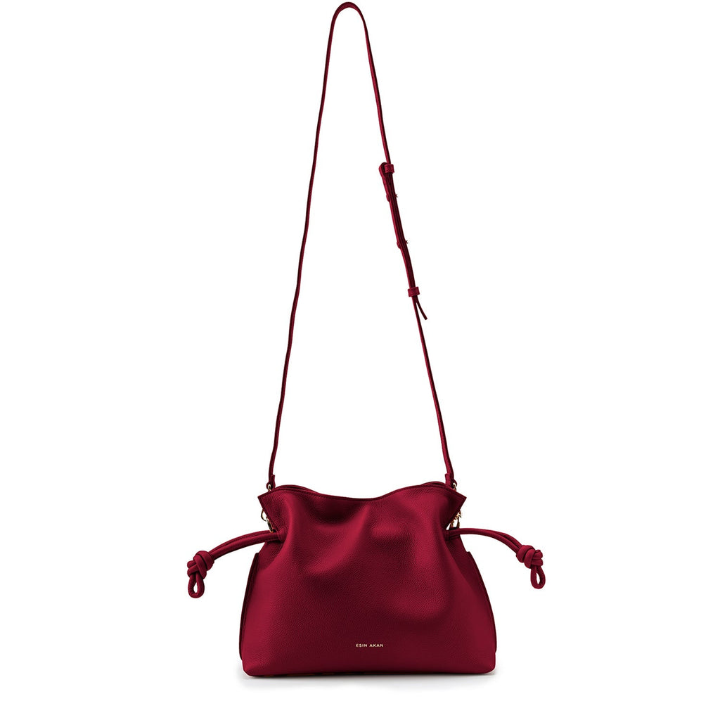 Midi Emma Convertible Tote - Cherry Red