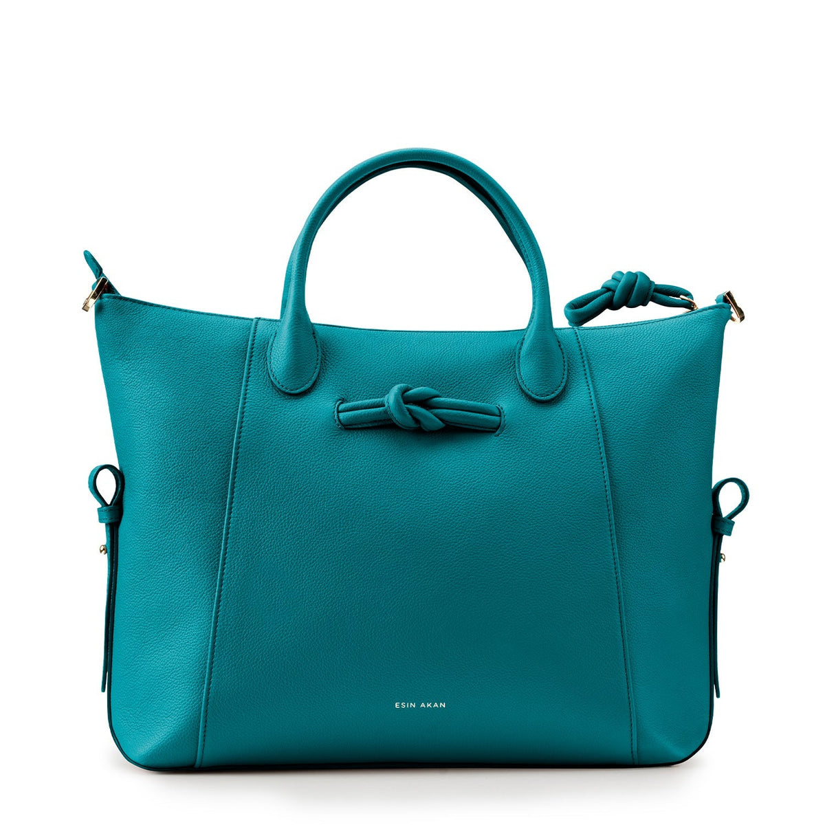 Wimbledon Leather Laptop Backpack - Teal