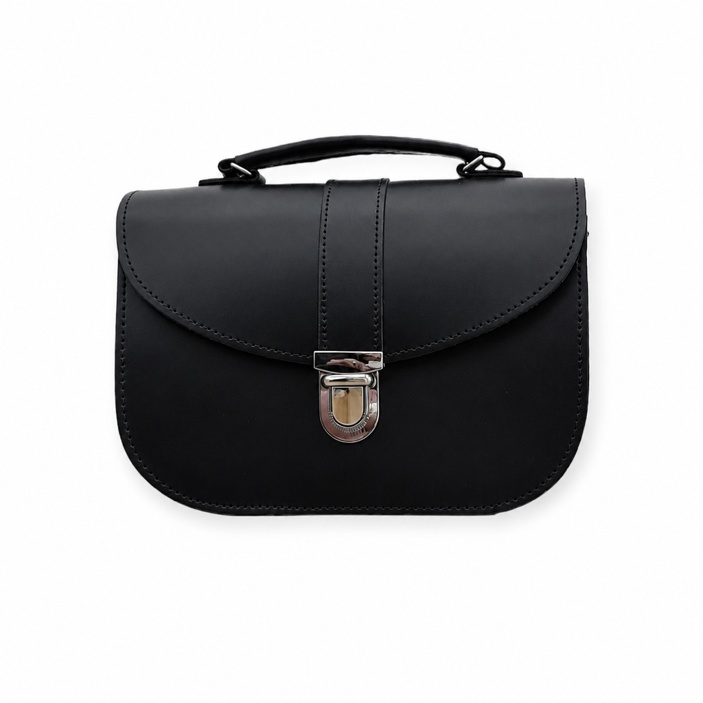 Olympia Handmade Leather Bag - Black
