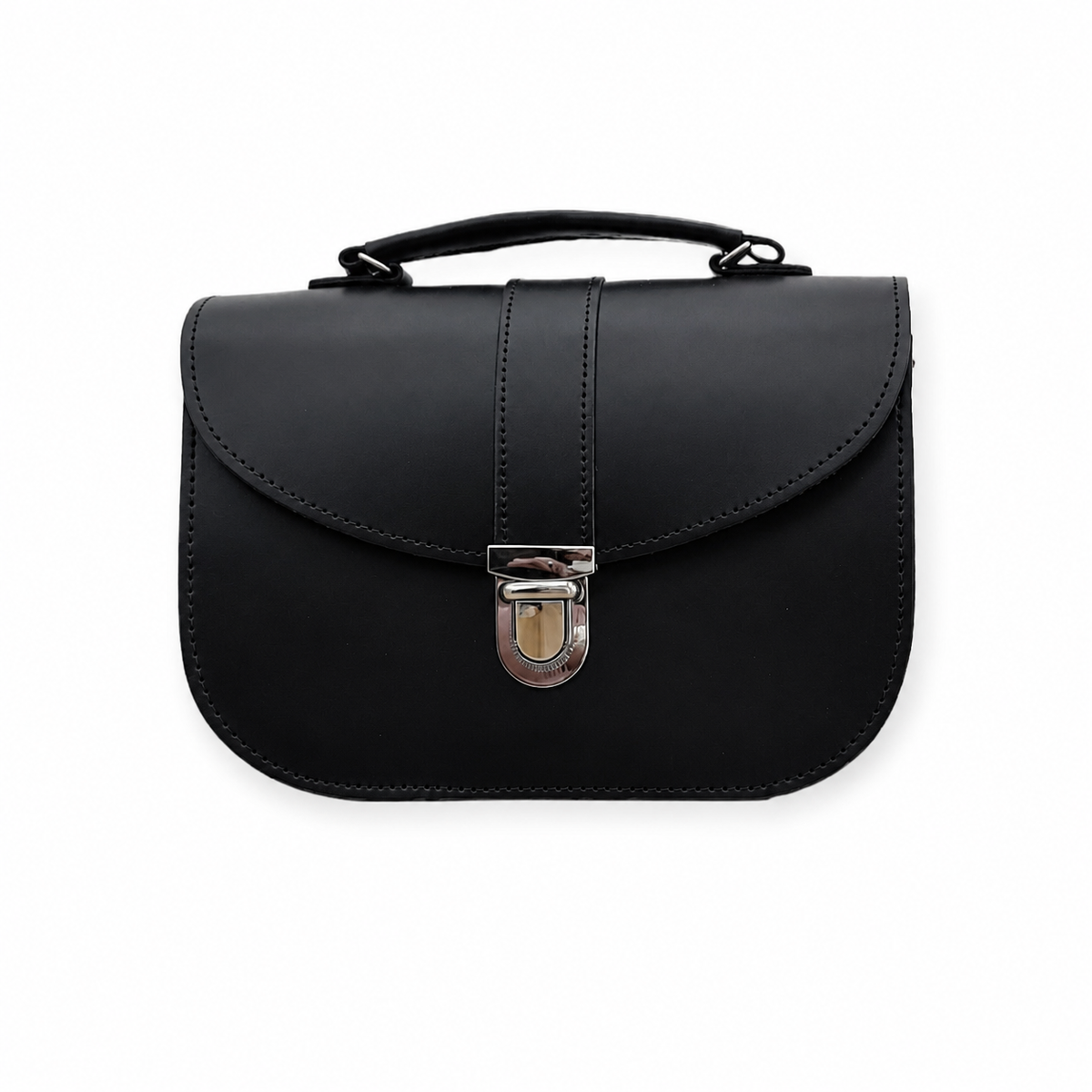 Olympia Handmade Leather Bag - Black