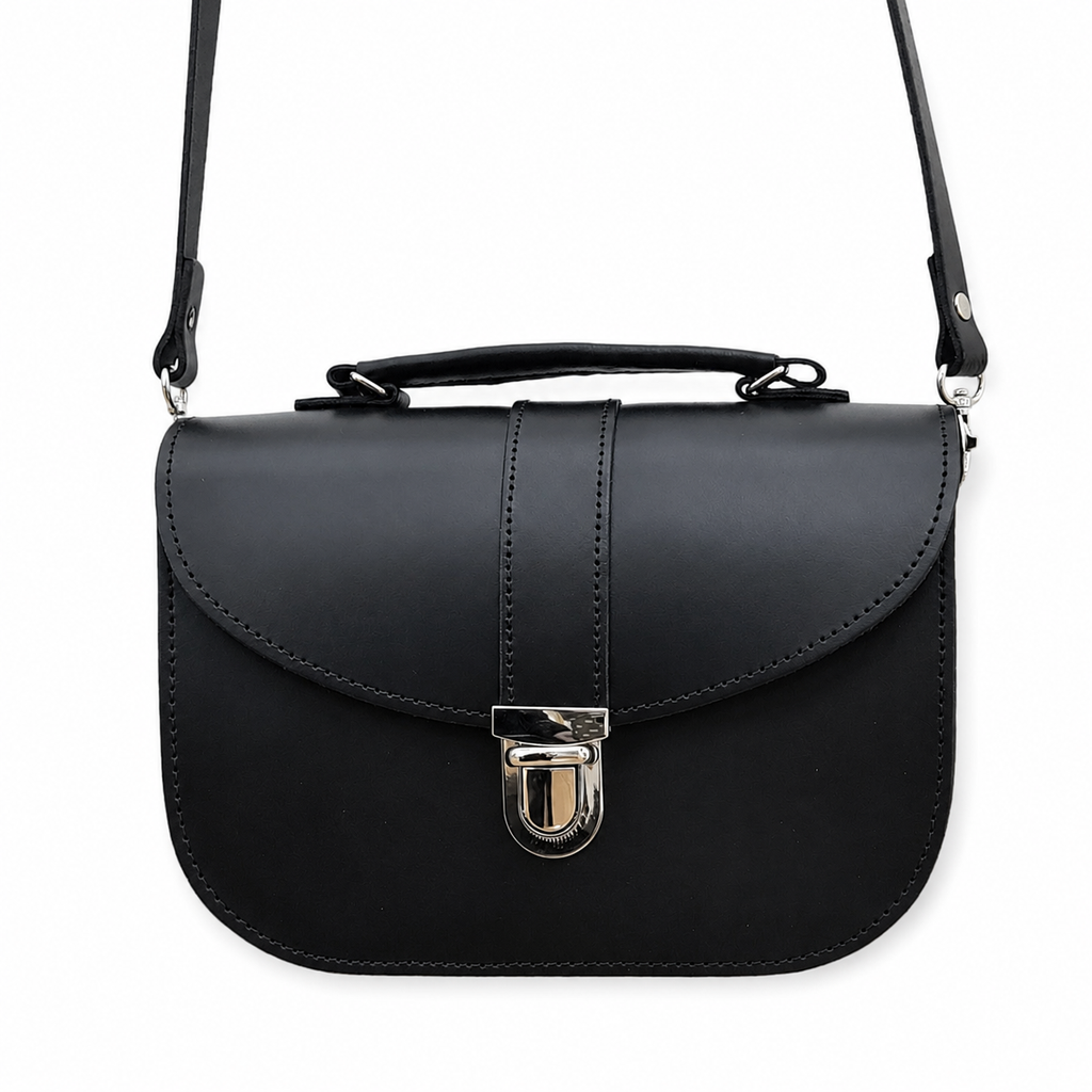 Olympia Handmade Leather Bag - Black