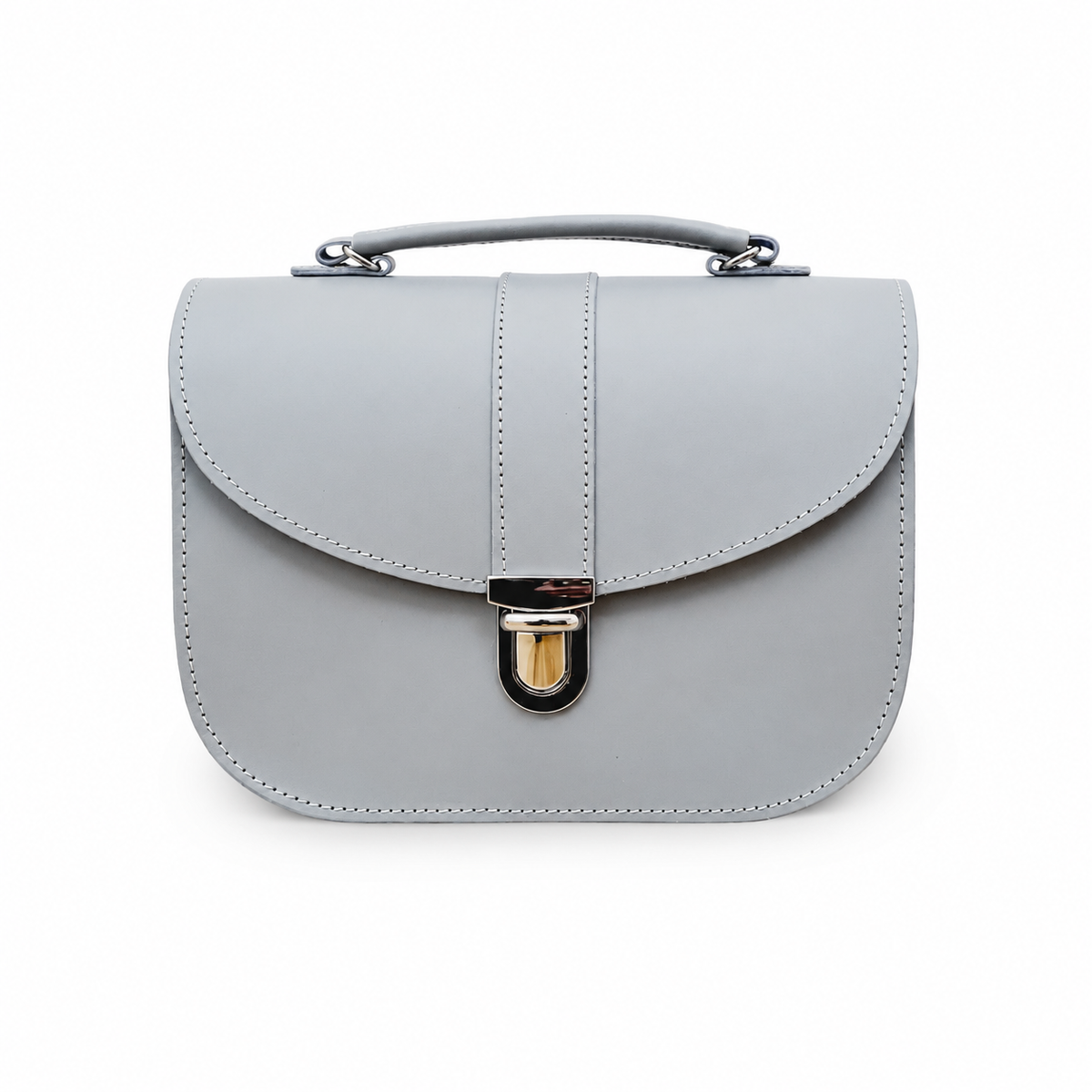 Olympia Handmade Leather Bag - Ghost Grey