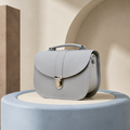 Olympia Handmade Leather Bag - Ghost Grey