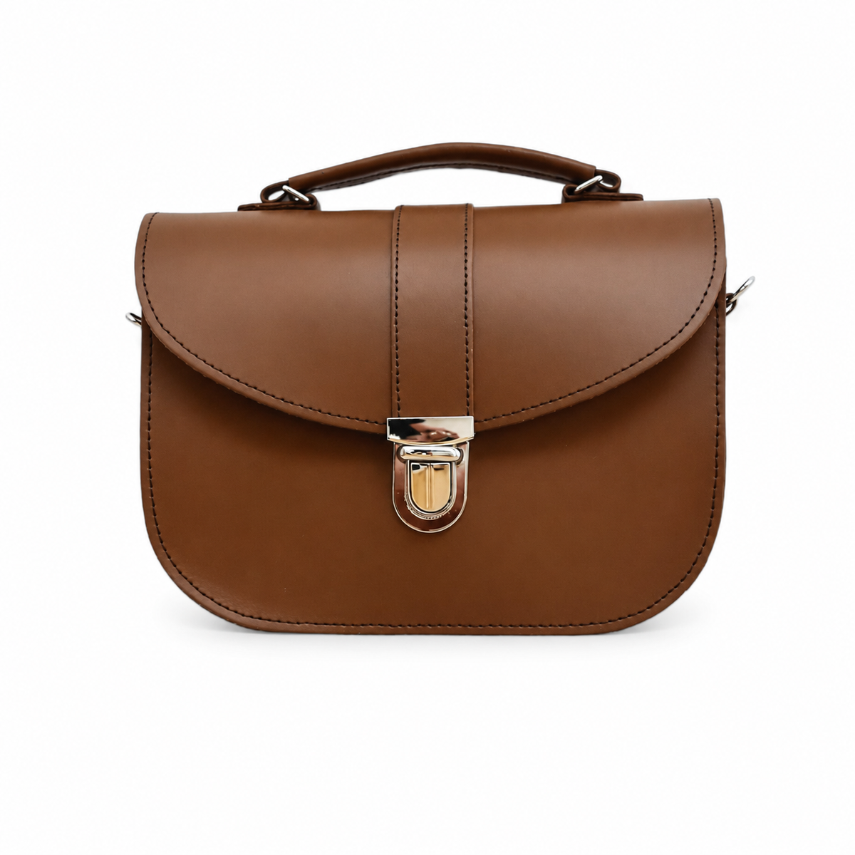 Olympia Handmade Leather Bag - Chestnut