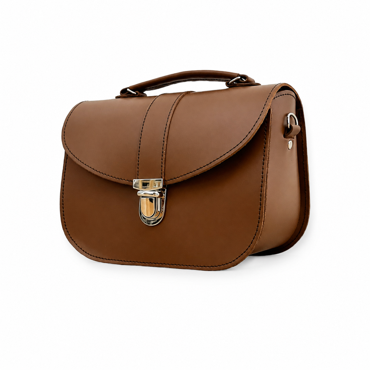 Olympia Handmade Leather Bag - Chestnut