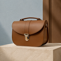 Olympia Handmade Leather Bag - Chestnut