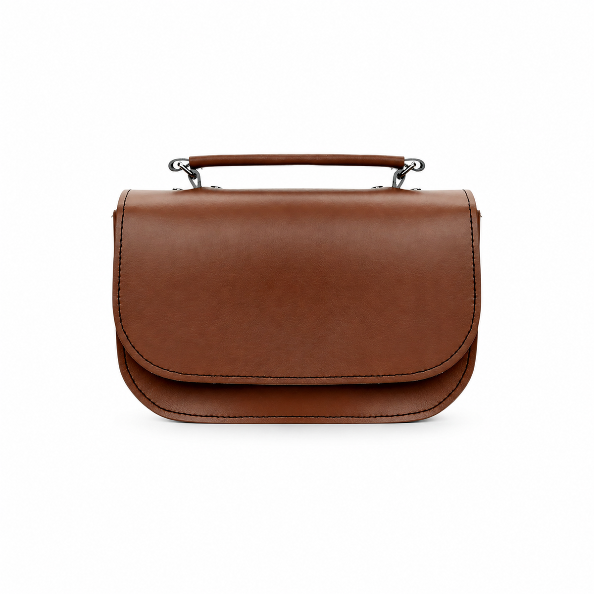 Aura Handmade Leather Bag - Chestnut