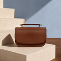Aura Handmade Leather Bag - Chestnut