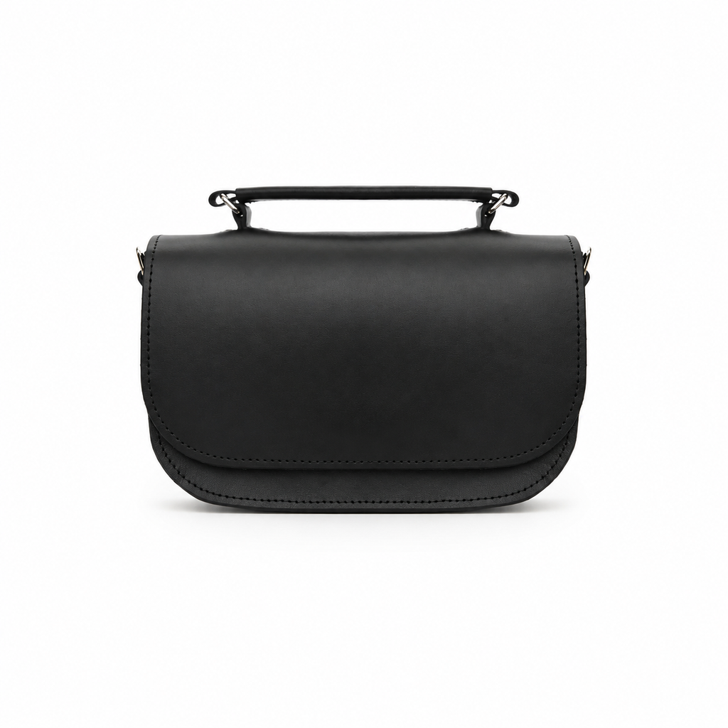 Aura Handmade Leather Bag - Black