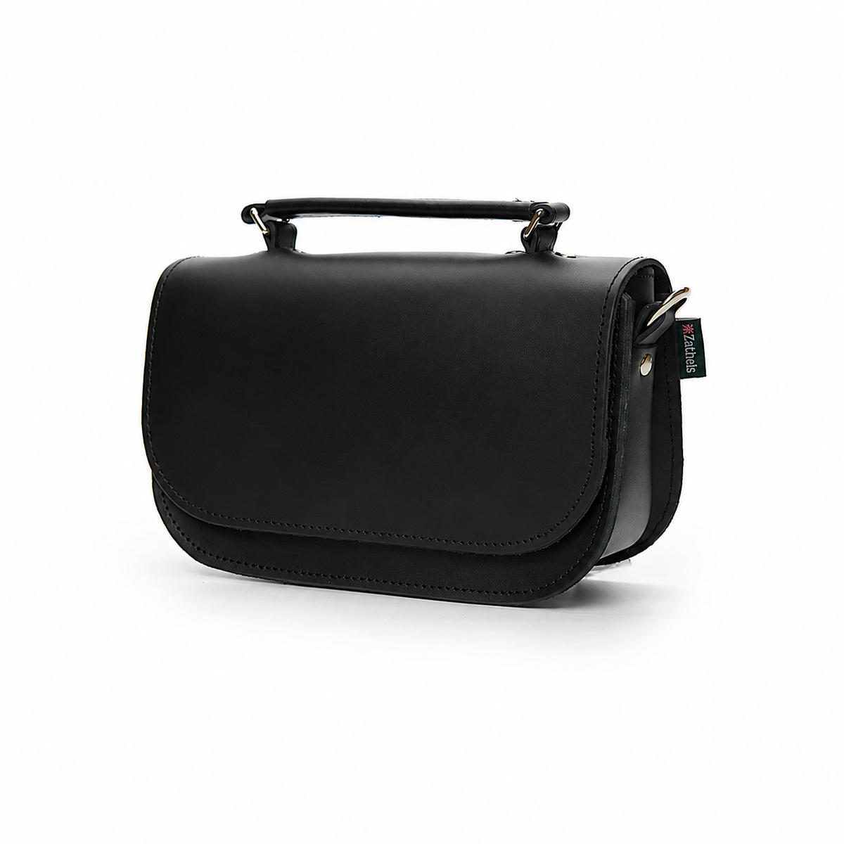 Aura Handmade Leather Bag - Black