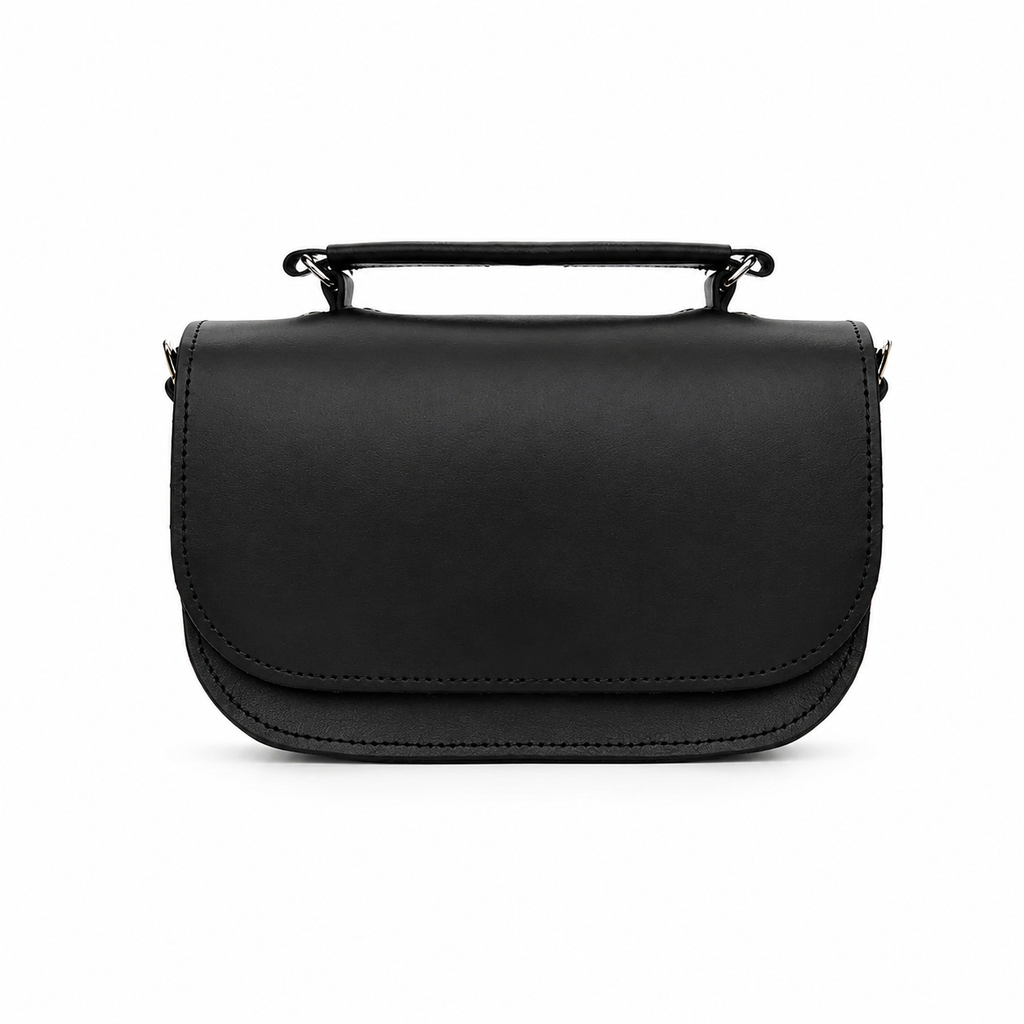 Aura Handmade Leather Bag - Black