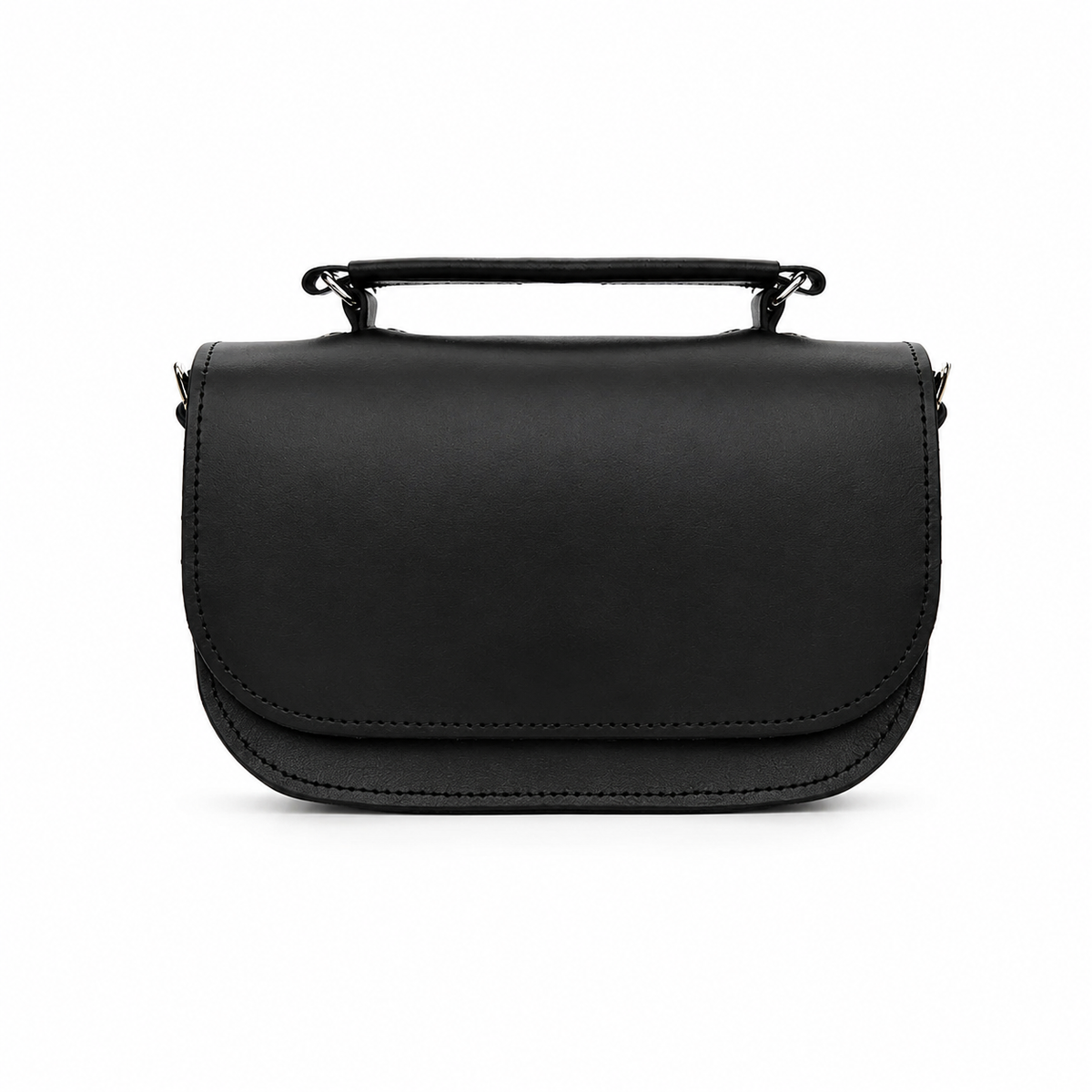 Aura Handmade Leather Bag - Black