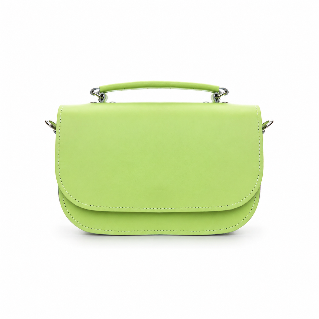 Aura Handmade Leather Bag - Grass Green