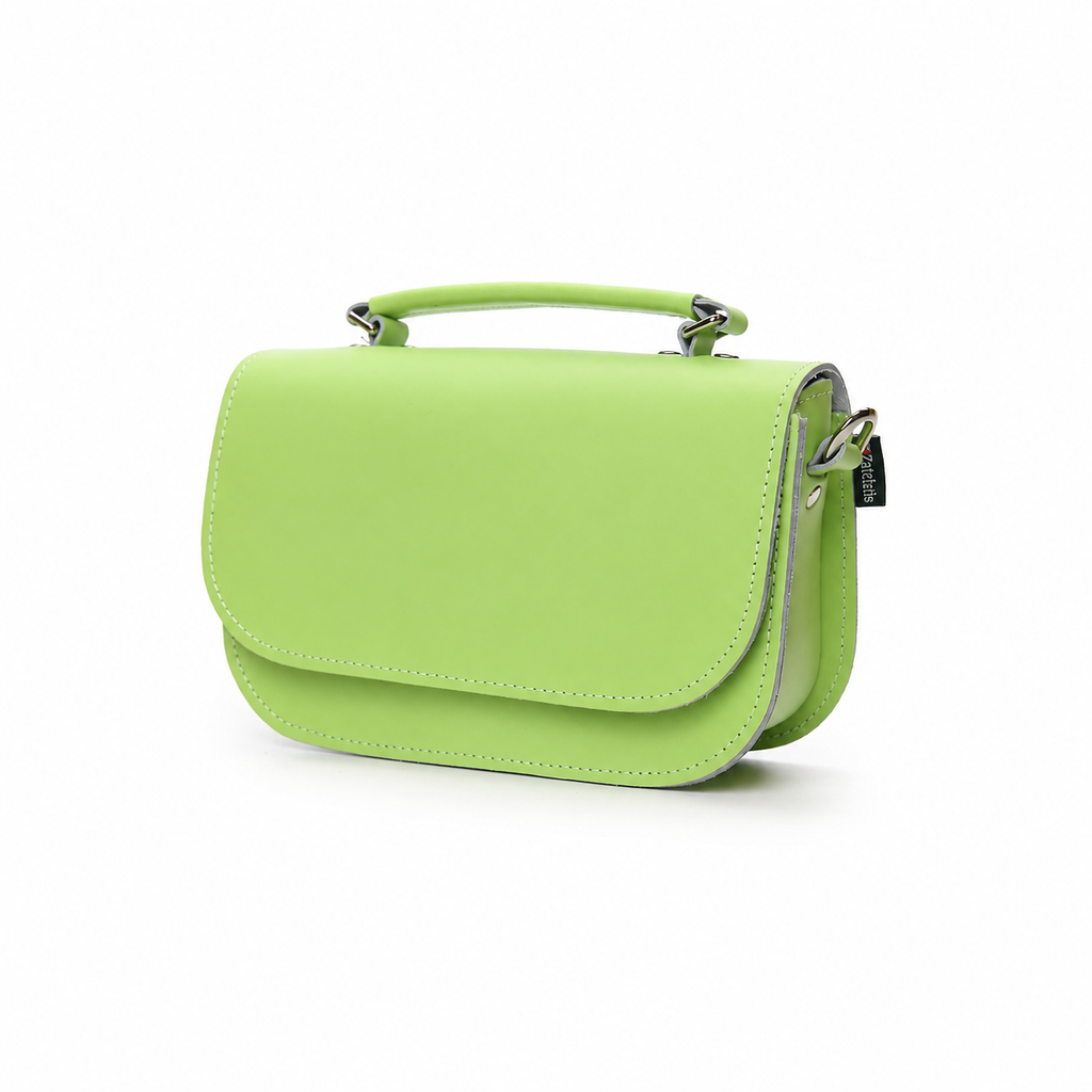 Aura Handmade Leather Bag - Grass Green