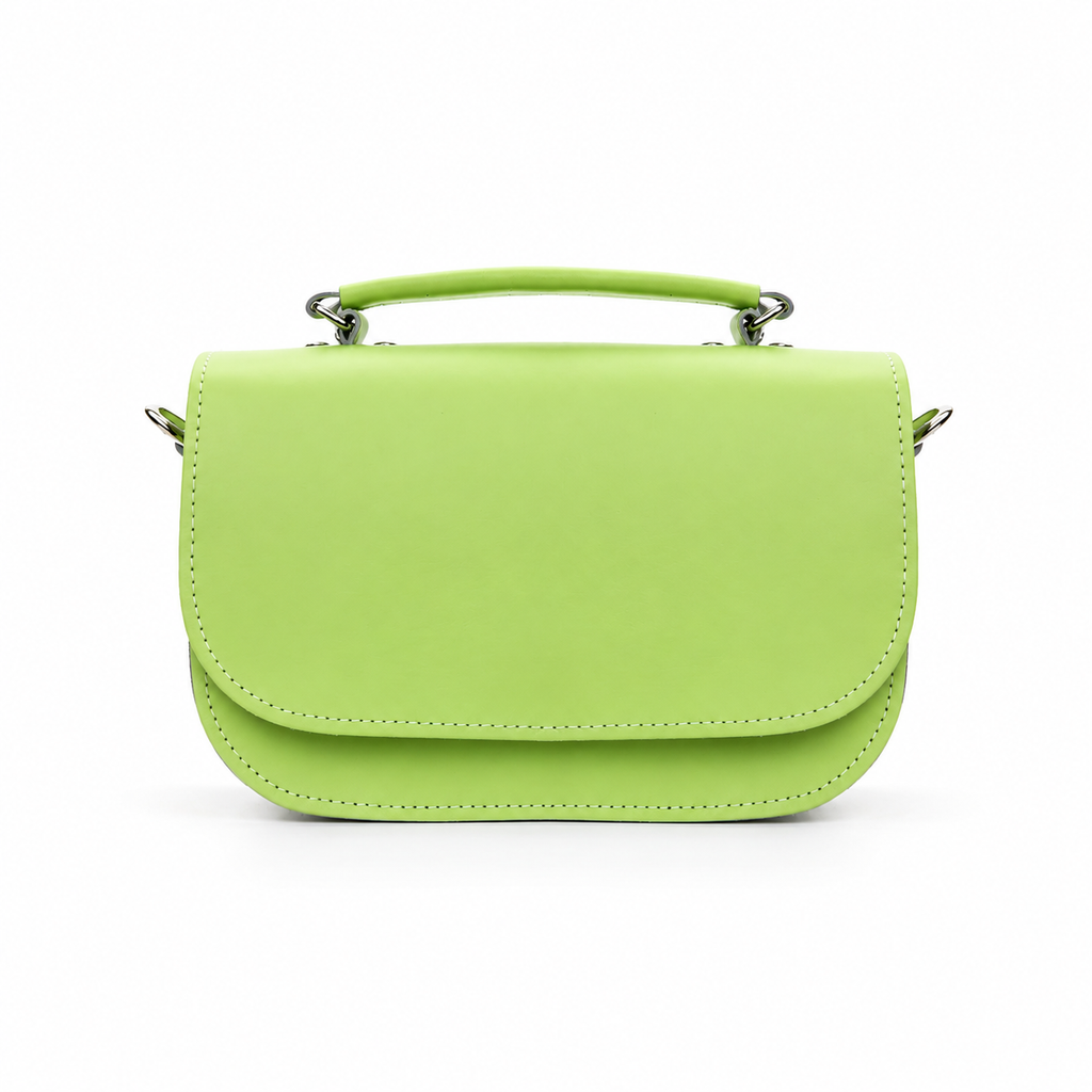 Aura Handmade Leather Bag - Grass Green