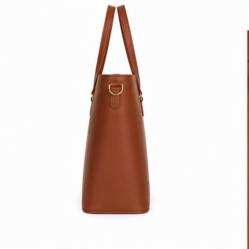 Leather Mini Twist Lock - Tan